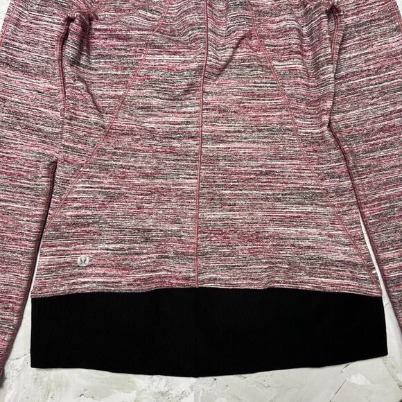 Lululemon Runderful 1/2 Zip Pullover SIZE 4 Space Dye Camo Berry Long Sleeve NEW - Picture 11 of 12